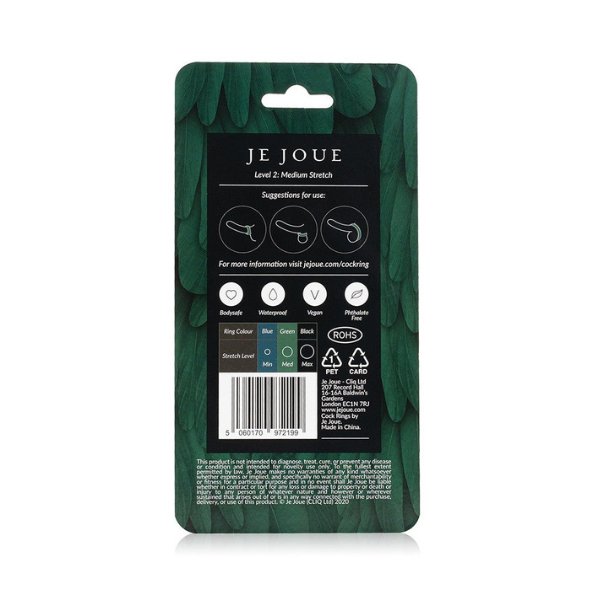 Green Silicone C-Ring - Medium Stretch