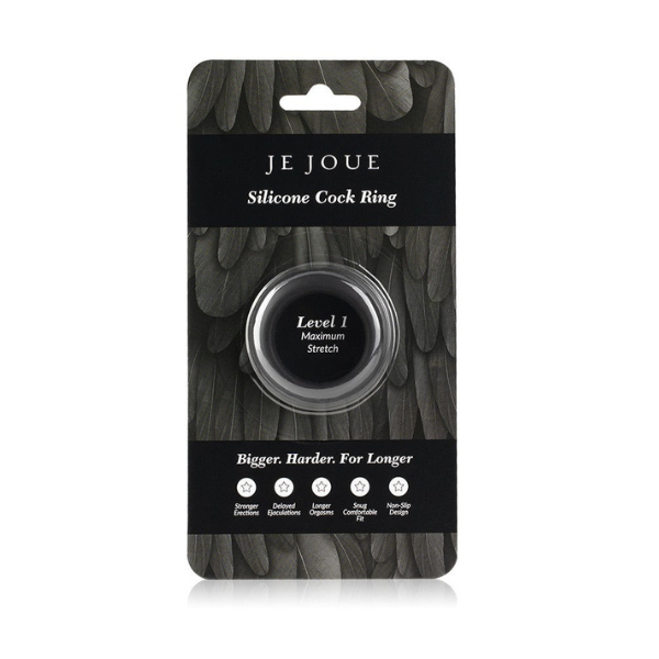 Black Silicone C-Ring - Maximum Stretch