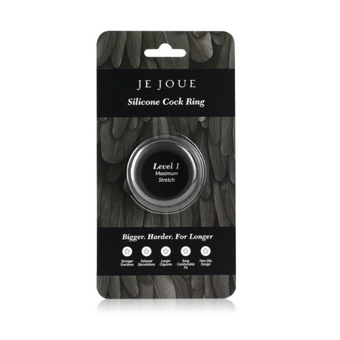 Black Silicone C-Ring - Maximum Stretch