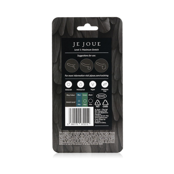 Je Joue Black Silicone C-Ring - Maximum Stretch