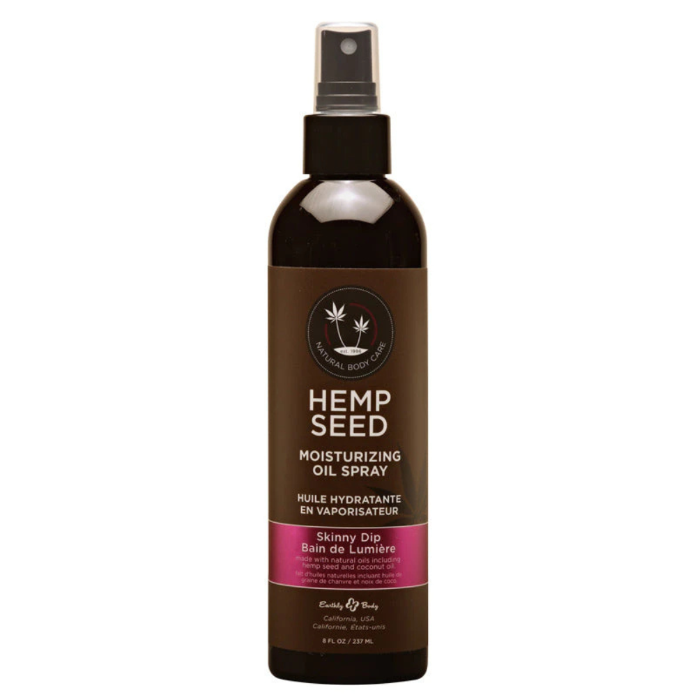 Earthly Body Hemp Seed Moisturizing Oil Spray Skinny Dip 8 Fl Oz / 237 Ml