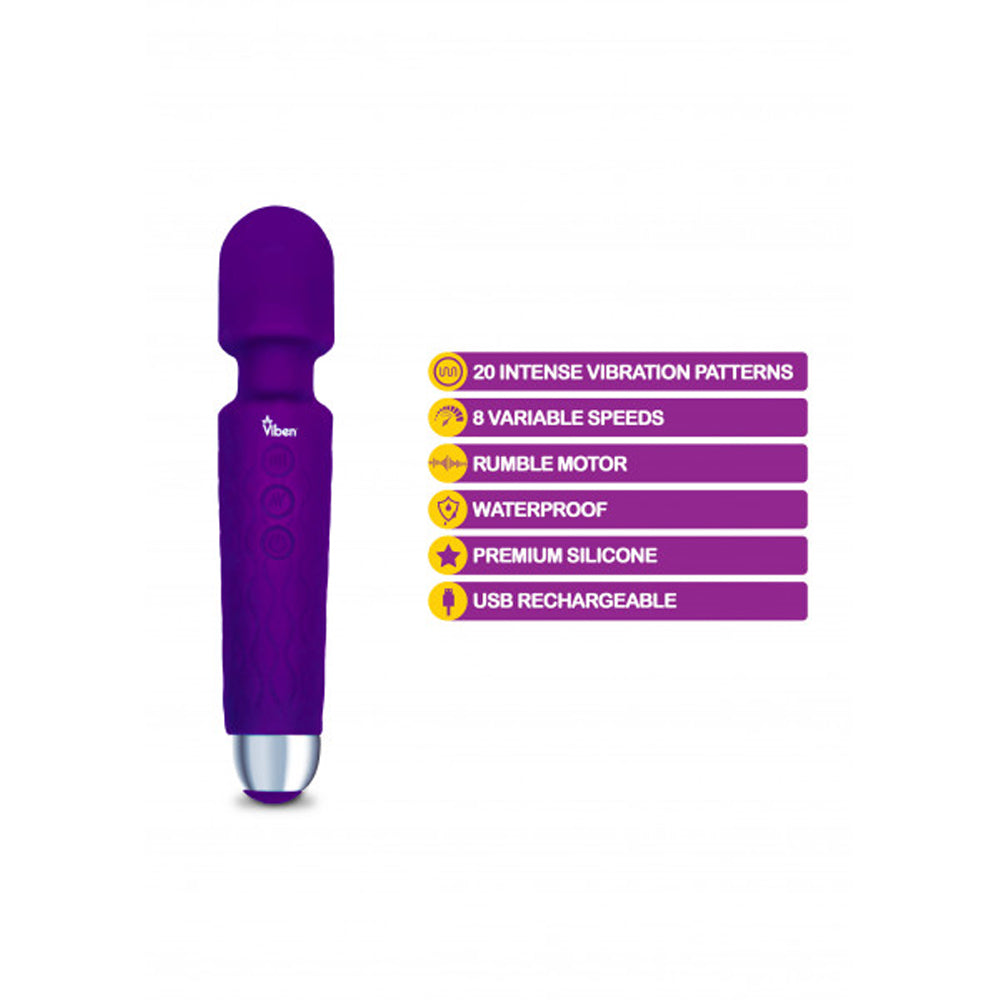 Tempest Intense Wand Massager - Violet
