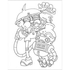 Who Smokes Weed Colouring Book