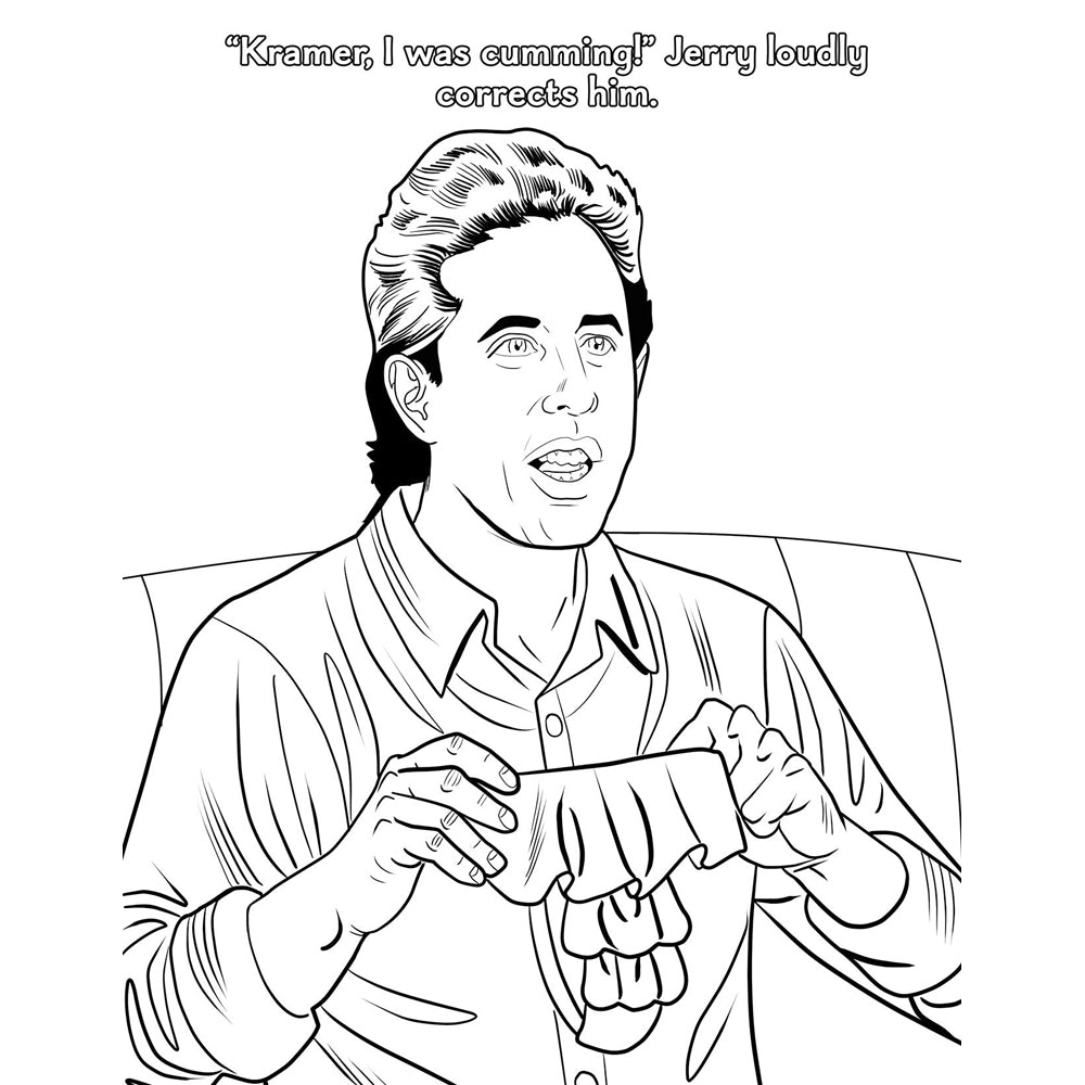 Sexfeld Porn Parody Colouring Book
