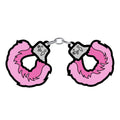 Enamel Pin: Fuzzy Handcuffs - Large Pink *
