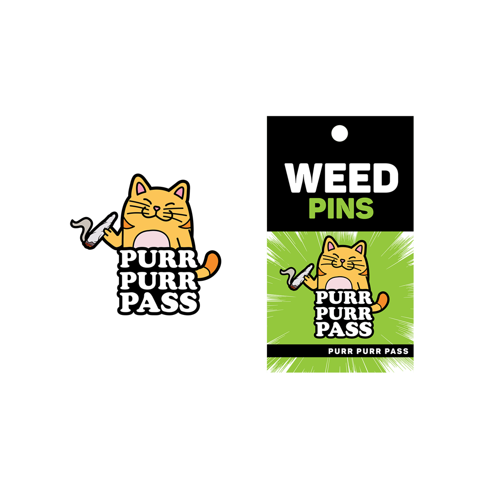 Enamel Pin: Purr Purr Pass