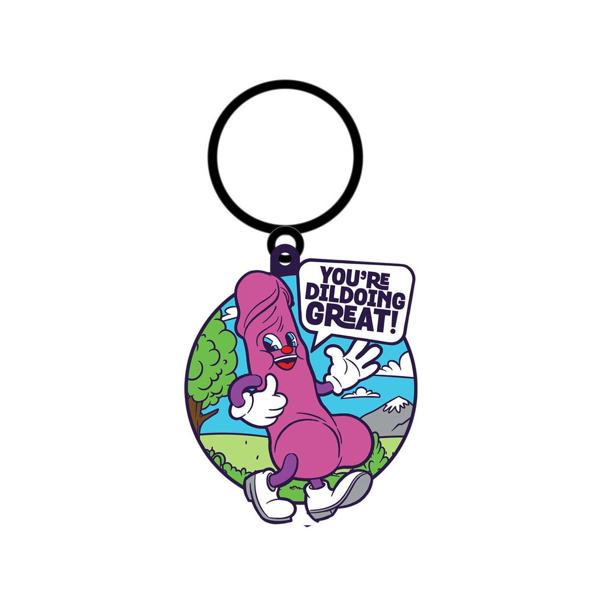 You're Dildoing Great Keychain *