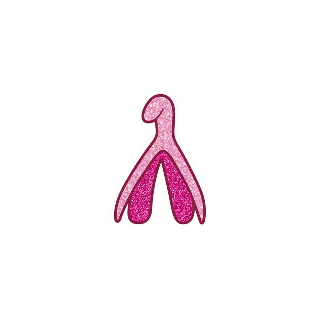 Enamel Pin: Clitoris - Sparkly Pink *