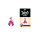 Enamel Pin: Clitoris - Sparkly Pink *