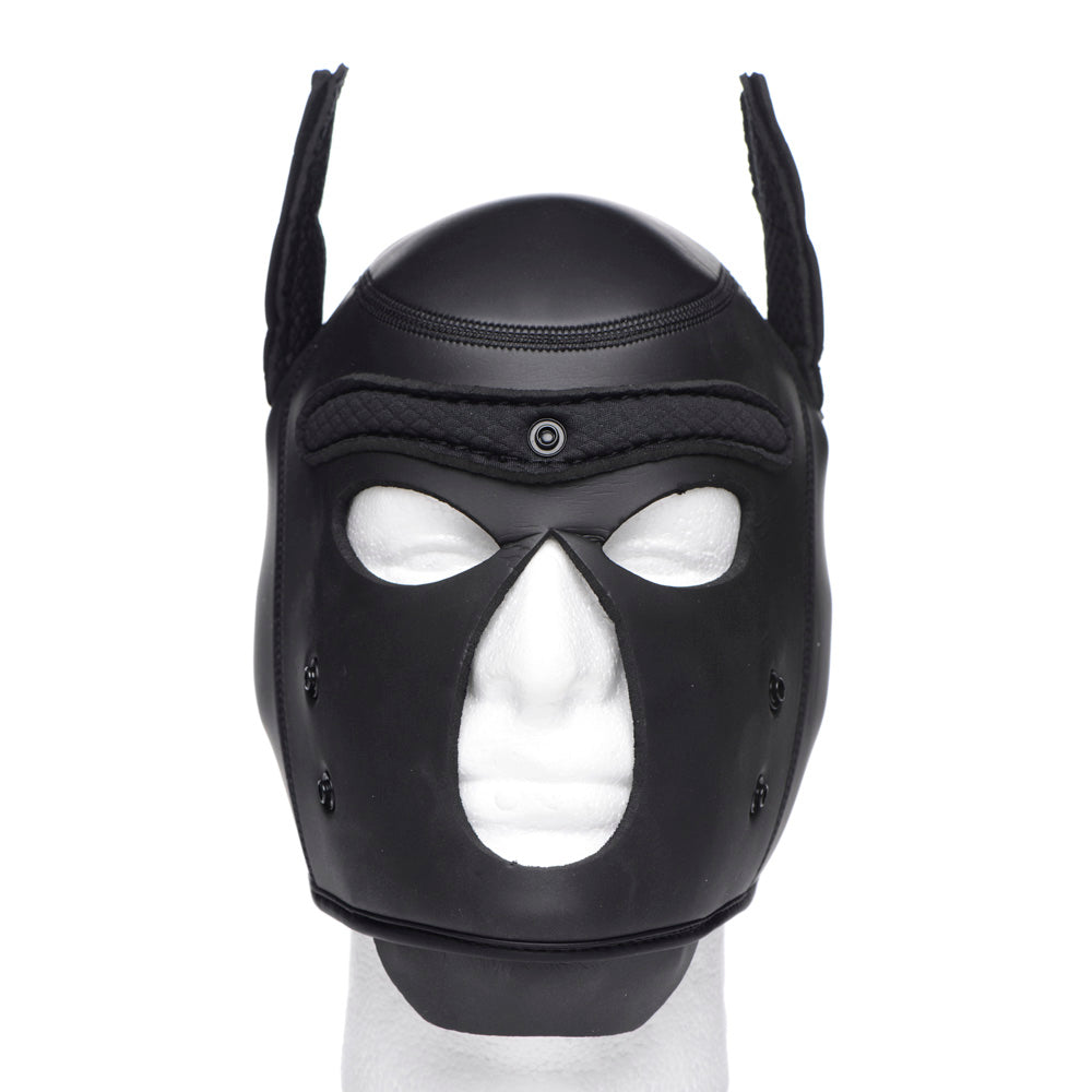 Spike Neoprene Puppy Hood - Black