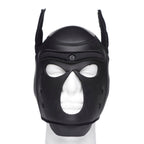 Spike Neoprene Puppy Hood - Black