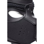 Spike Neoprene Puppy Hood - Black