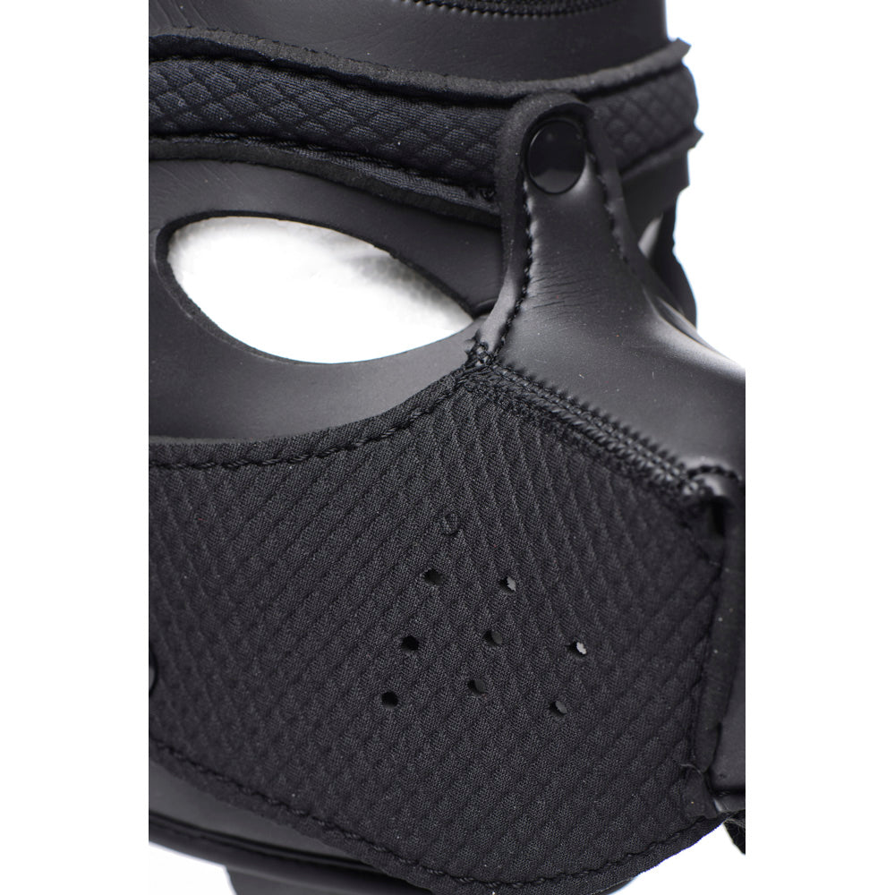 Spike Neoprene Puppy Hood - Black