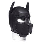 Spike Neoprene Puppy Hood - Black