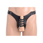 Male Chastity Harness Silicone Anal Plug