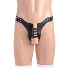 Male Chastity Harness Silicone Anal Plug