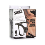 Male Chastity Harness Silicone Anal Plug