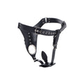 Male Chastity Harness Silicone Anal Plug
