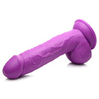 POP 8.25" Dildo with Balls - Purple