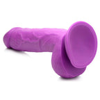 POP 8.25" Dildo with Balls - Purple