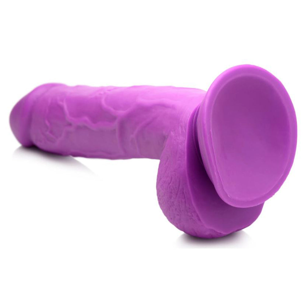 POP 8.25" Dildo with Balls - Purple
