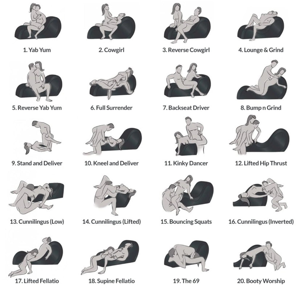 Kinky Couch Sex Chaise Lounge w Pillows