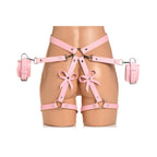 Bondage Harness W/ Bows - XL/2XL - Pink