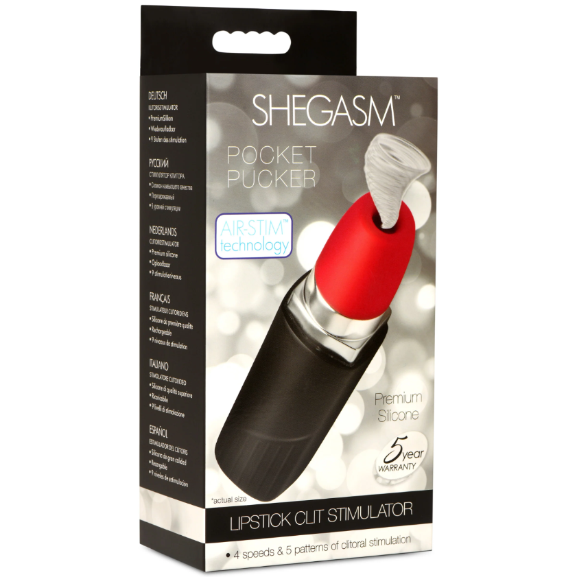 Pocket Pucker10X Lipstick Clit Stim *