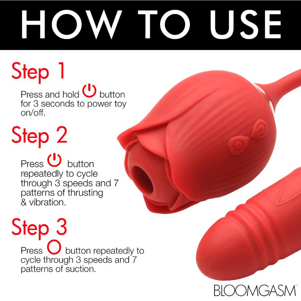 Romping Rose 10X Suction Rose & Thrustin