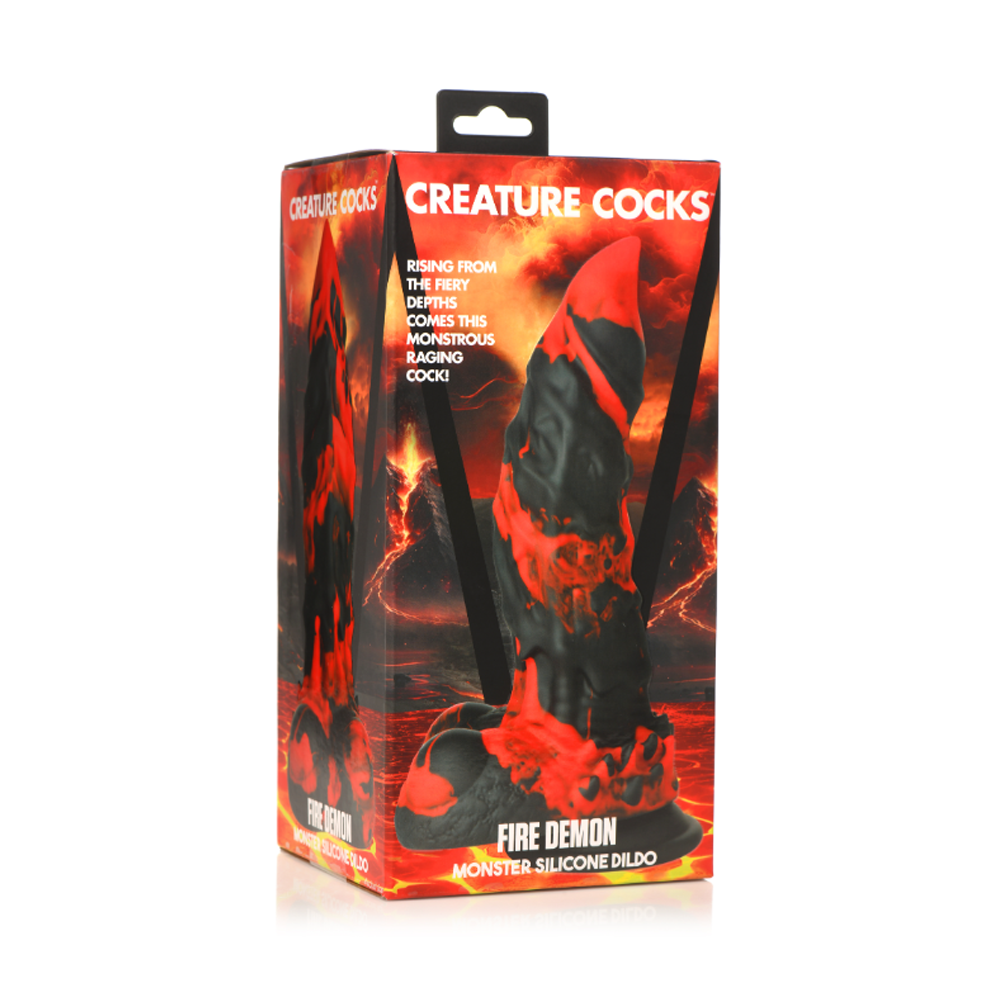 Fire Demon Monster Silicone Dildo