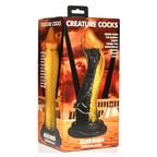 Golden Mamba Snake Silicone Dildo