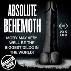 Moby 2 Foot Tall Super Dildo - Black