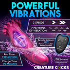 Xenox Vibrating Silicone Dildo With R/C