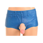 Booty Shorts 6" Dildo Silicone S/O Large
