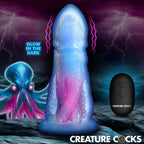 Cocktopus Deluxe Glow-in-the-Dark Vibrating Silicone Dildo w/ Remote