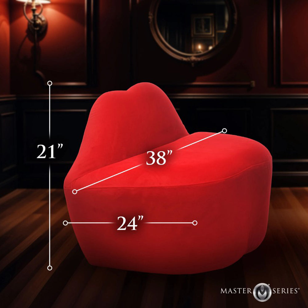 Lips Loveseat red velvet