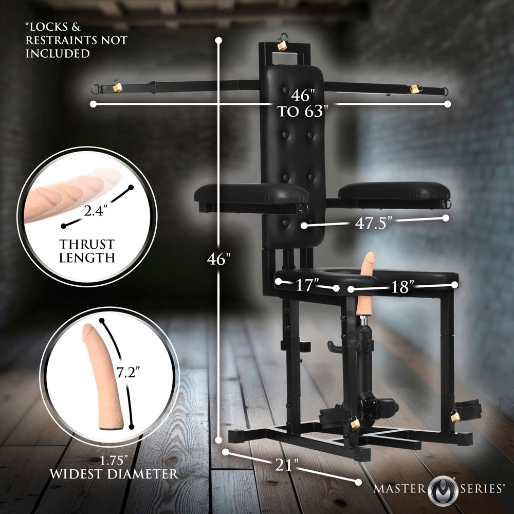 Enforcer Chair with Sex Machine