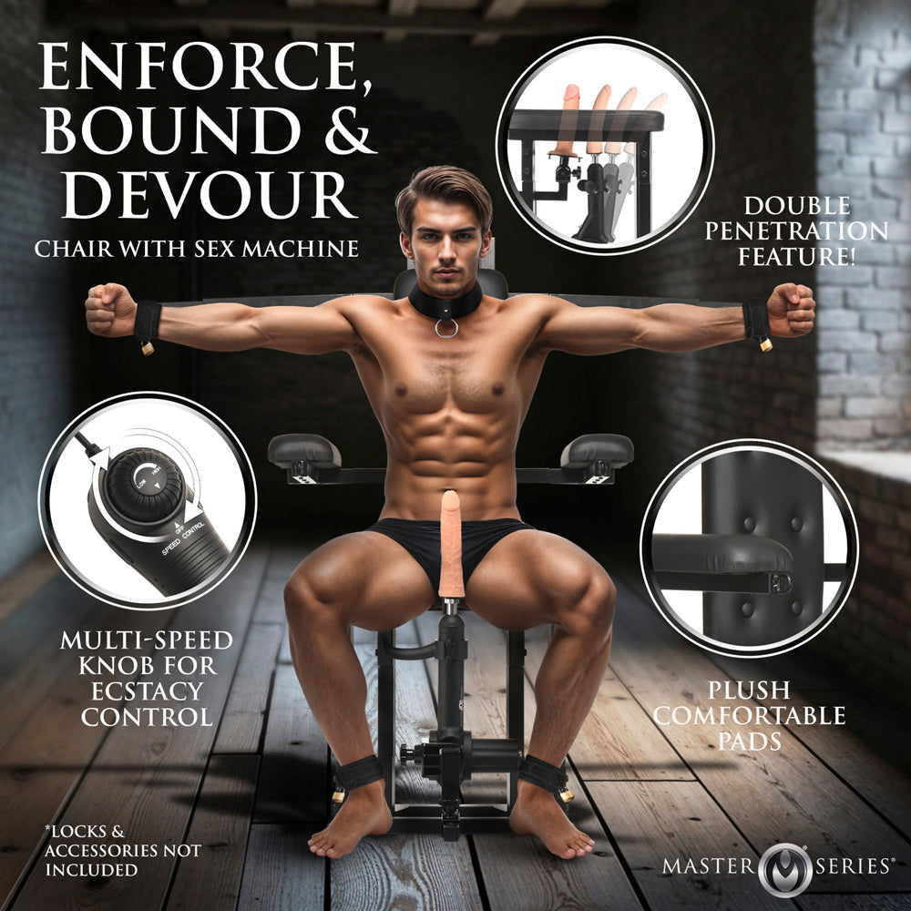 Enforcer Chair with Sex Machine