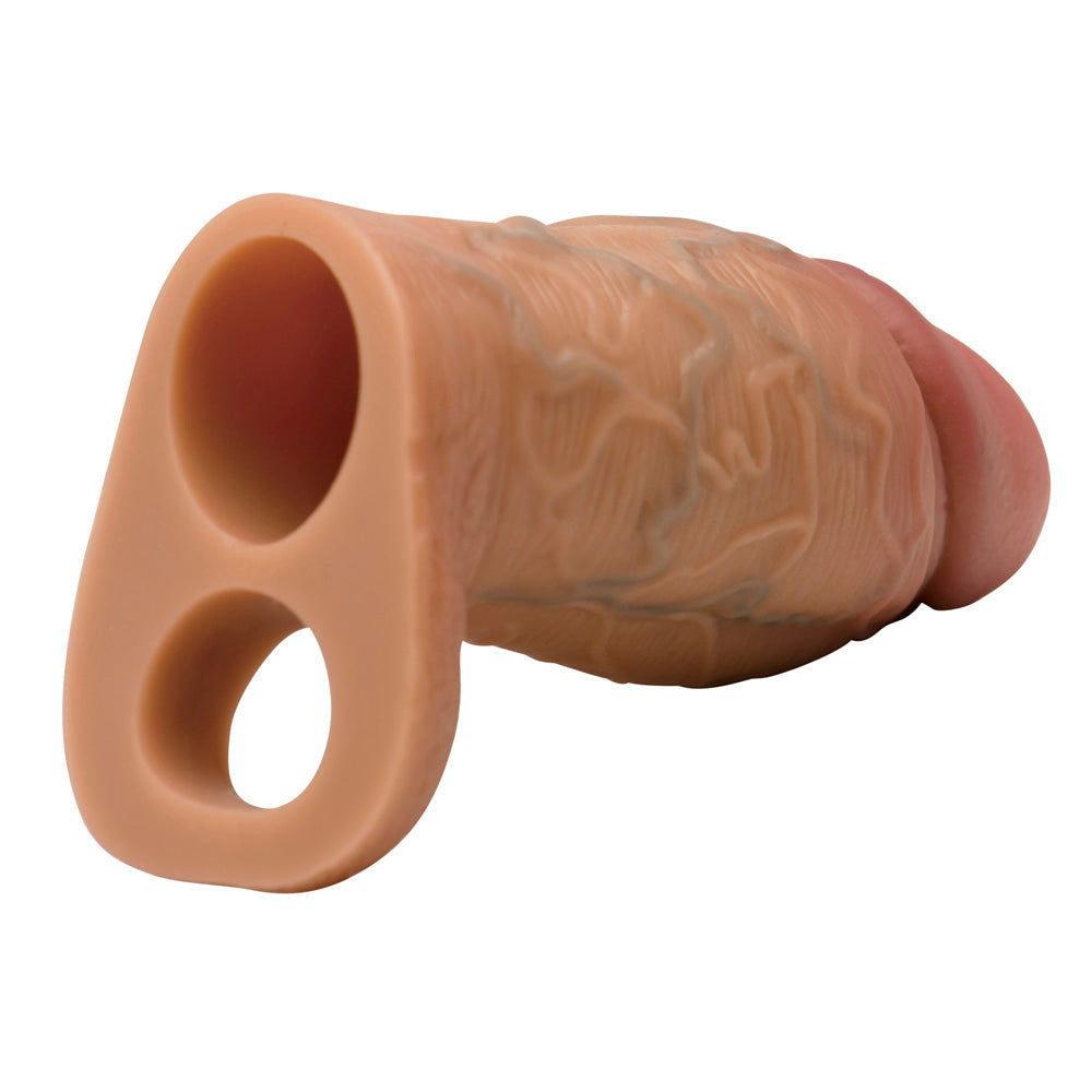 Enhancers Silicone Penis Extension Sleeve - Tan