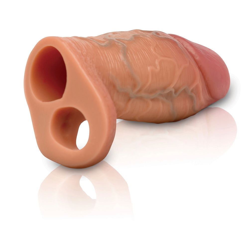 Enhancers Silicone Penis Extension Sleeve - Tan