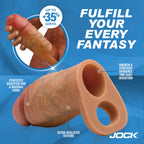 Enhancers Silicone Penis Extension Sleeve - Tan
