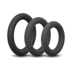 b-Vibe Snug Ring Swole Snug Fit Thick Silicone C-Ring - 3 Pack