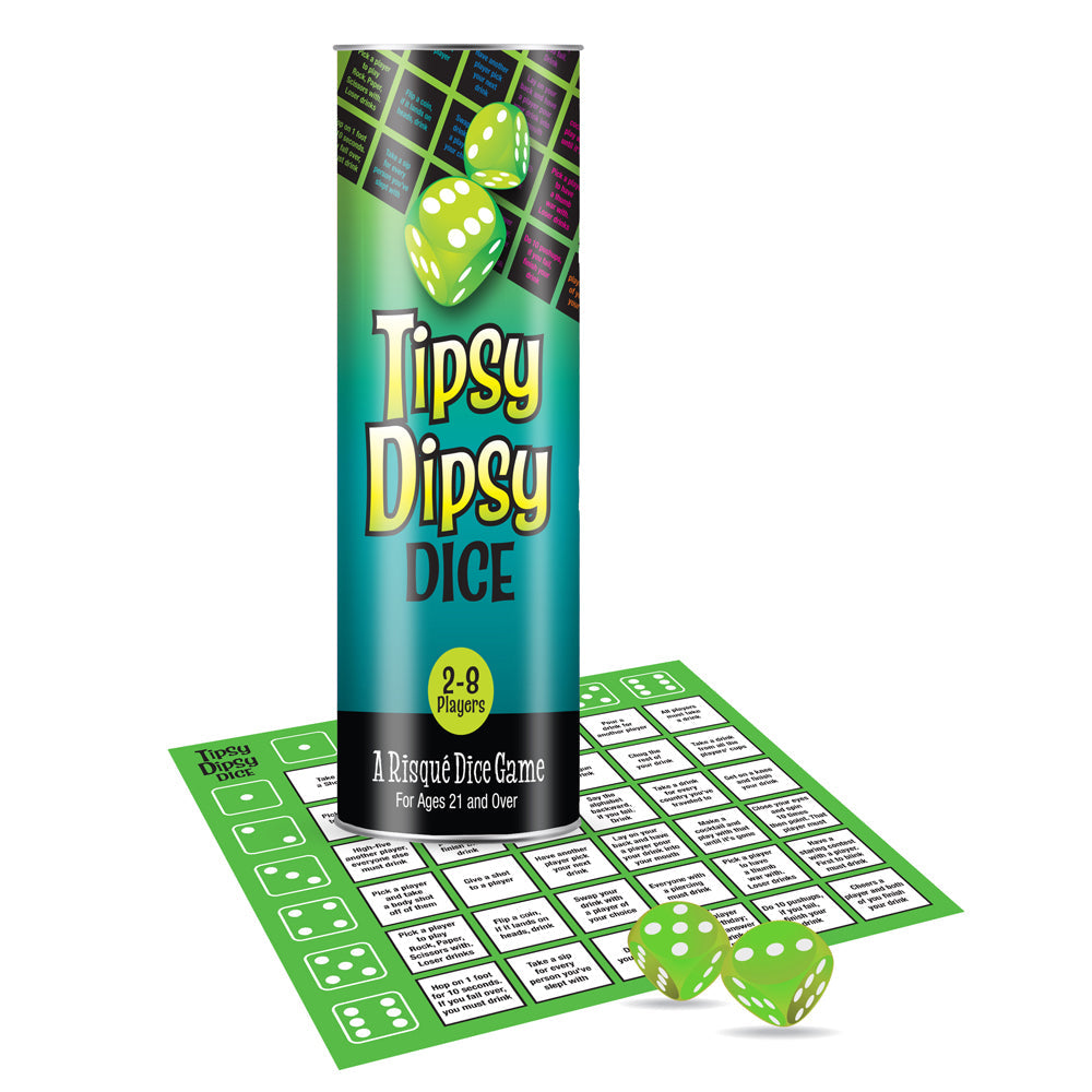 Tipsy Dipsy Dice Game, Drinking Dice Game for Adults