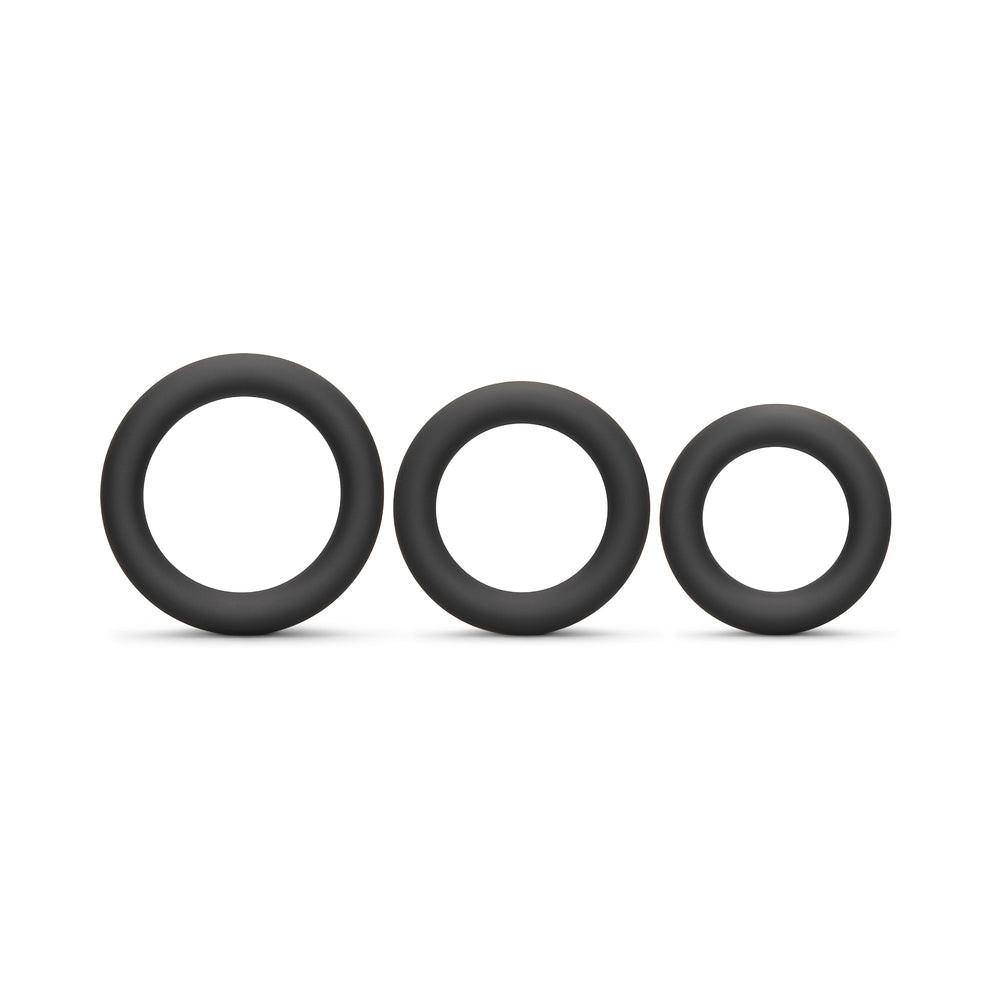 b-Vibe Snug Ring Swole Snug Fit Thick Silicone C-Ring - 3 Pack