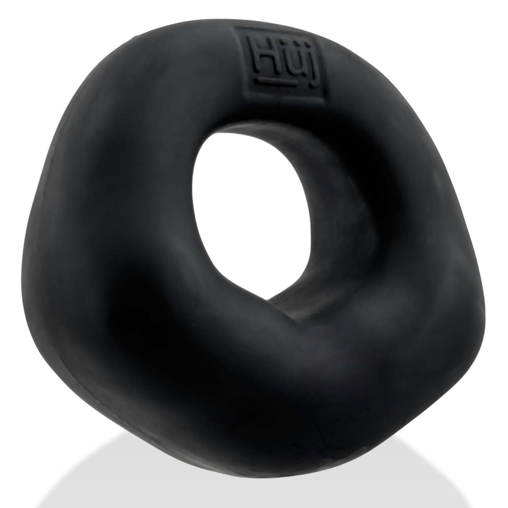 FIT BULGE hung-style cockring BLACK FOG