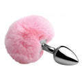 Fluffy Bunny Anal Tail Plug - Pink
