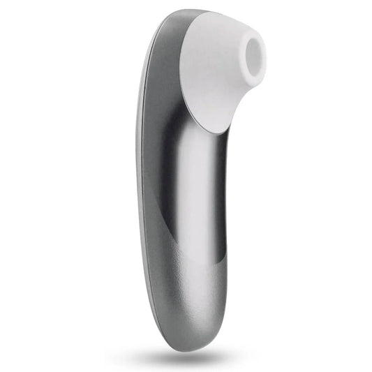 Womanizer Pro Clitoral Stimulator - Silver Gray.