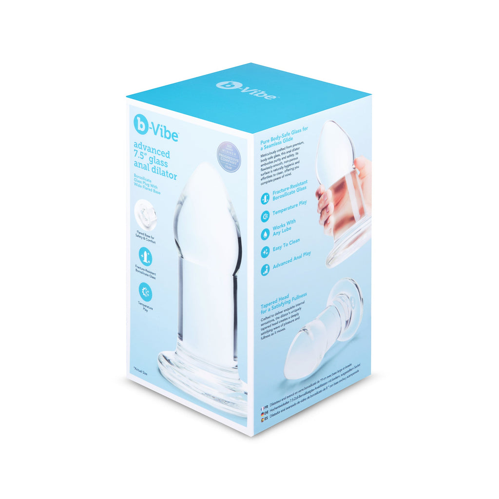 b-vibe Advanced Glass Anal Dilator 7.5-Inch