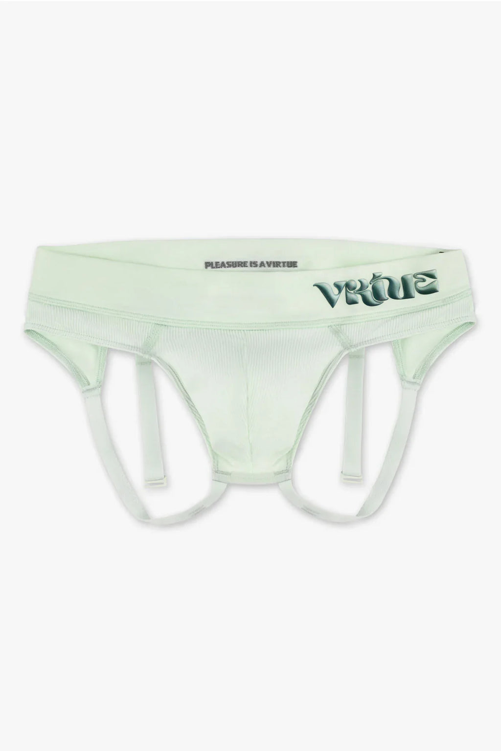 Mens Small - JockVStrap Rib Briefs - Mint