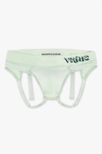 Mens Small - JockVStrap Rib Briefs - Mint